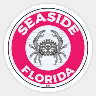 Seaside Florida Crab 30A 30 A Emerald Coast Walton County Sticker